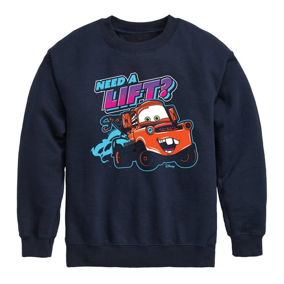 Cars - Need A Lift - Toddler & Youth Crewneck Fleece Sweatshirt