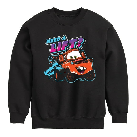Cars - Need A Lift - Toddler & Youth Crewneck Fleece Sweatshirt