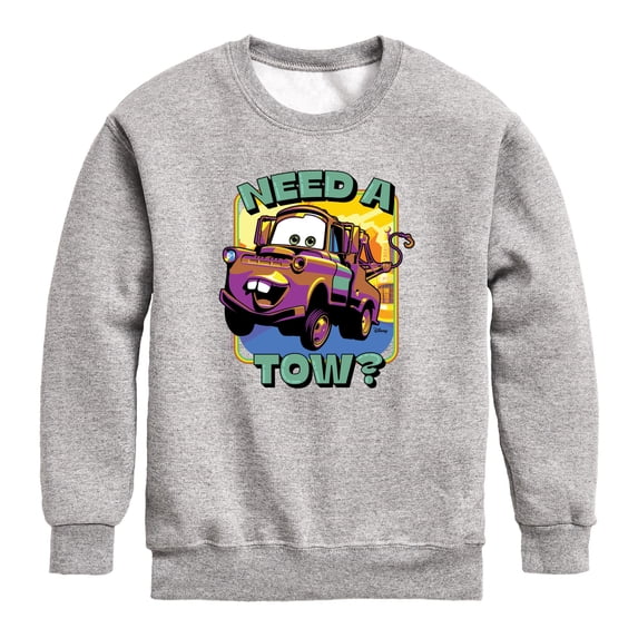 Cars - Need Tow Mater - Toddler Boys Fleece Crew Sweatshirt