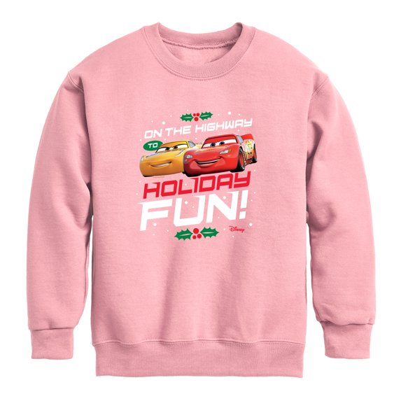 Cars - On The Highway To Holiday Fun Graphic Fleece Sweatshirt