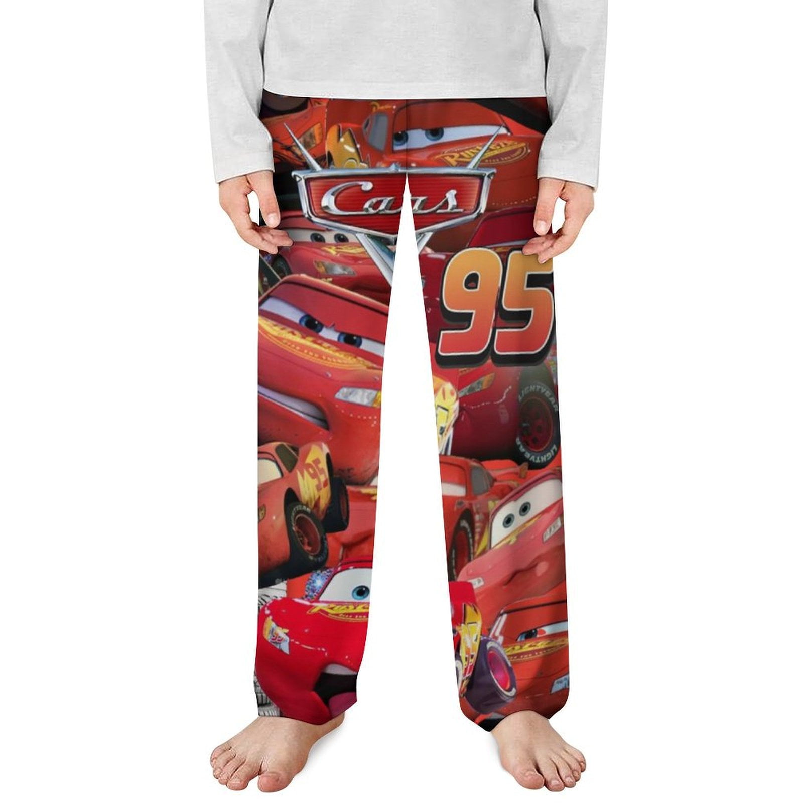 Cars Pajamas Pants for Kids Cartoon Print Pants Causal Sleep Bottoms ...