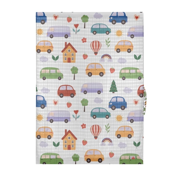 Cars Pattern Door Curtain Blackout Thermal Insulated Door Side Curtain Panels Privacy 25x40in