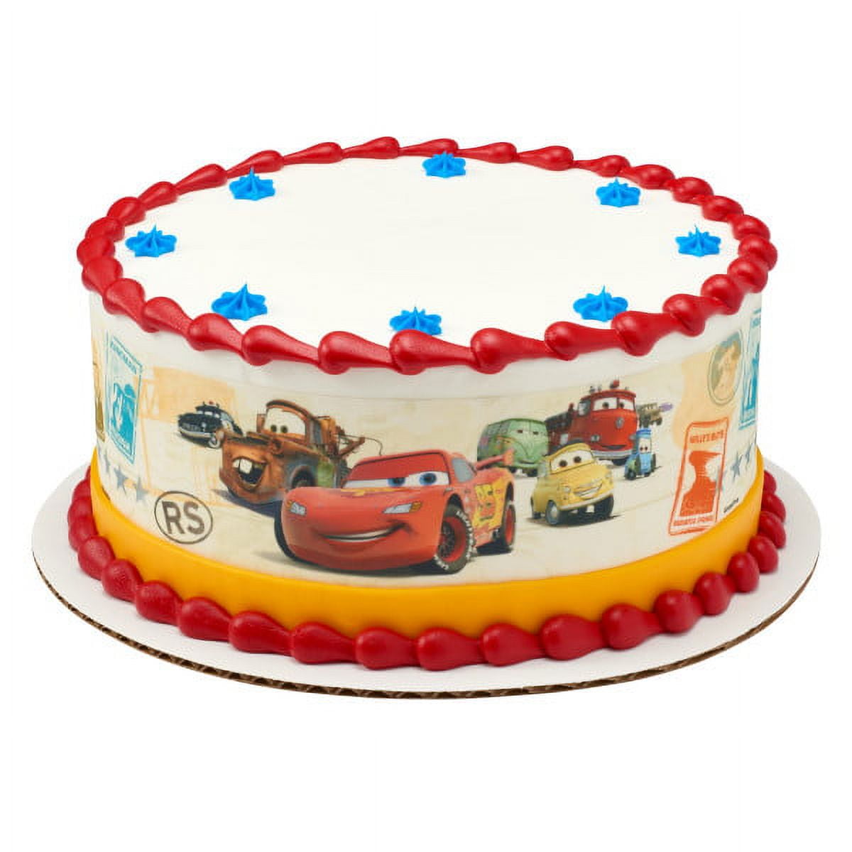 Frosting Photo Cake Border Decoration Cars Cake Toppers, by CakeSupplyShop