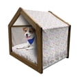 thumbnail image 1 of Cars Pet House, Various Types of Vehicles Bus Truck Garbage Truck Sports Car Vibrant Colored Design, Outdoor & Indoor Portable Dog Kennel with Pillow and Cover, 5 Sizes, Multicolor, by Ambesonne, 1 of 5