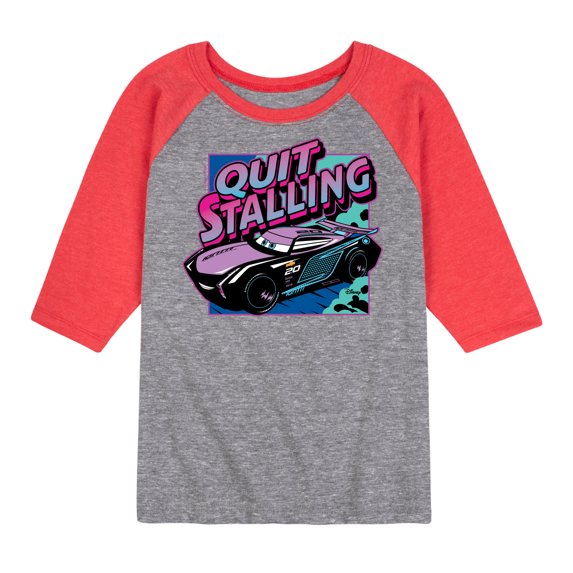 Cars - Quit Stalling - Toddler & Youth Raglan Graphic T-Shirt