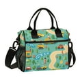thumbnail image 1 of Cars Road Trees Lakes Cooler Bag Lunch Bag Soft Cooler Cooling Tote Insulated Lunch Box for Adult Men Women, 1 of 6