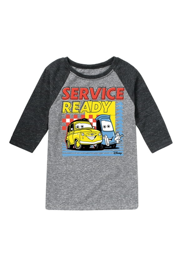 Cars - Service Ready - Toddler & Youth Raglan Graphic T-Shirt