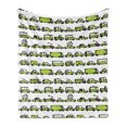 thumbnail image 1 of Cars Soft Flannel Fleece Throw Blanket, Number of Cars with Various Jobs Trucks Sedans Buses Traveling Journey Working, Cozy Plush for Indoor and Outdoor Use, 50" x 60", Apple Green, by Ambesonne, 1 of 5