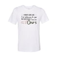 thumbnail image 1 of Cars T Shirt, Thinking About Cars, Racing Tee, Unisex Fit, Antique Cars, White, MEDIUM, 1 of 1