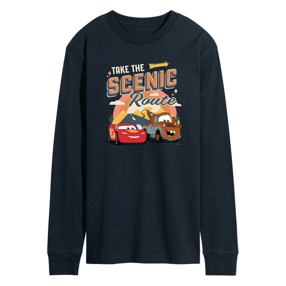 Cars - Take The Scenic Route Long Sleeve Graphic T-Shirt