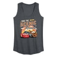 thumbnail image 1 of Cars - Take The Scenic Route - Women's Racerback Graphic Tank, 1 of 3