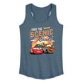thumbnail image 1 of Cars - Take The Scenic Route - Women's Racerback Graphic Tank, 1 of 3