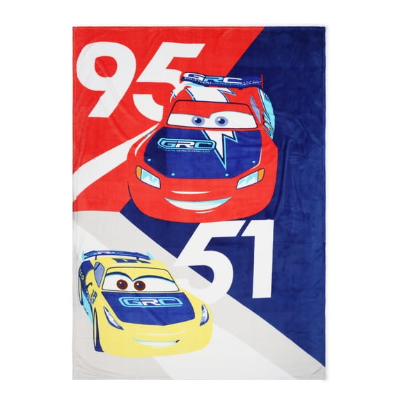 Cars Kids Silk Touch Throw Blanket, The Race Is On, Multicolor, Disney, 62" x 90"