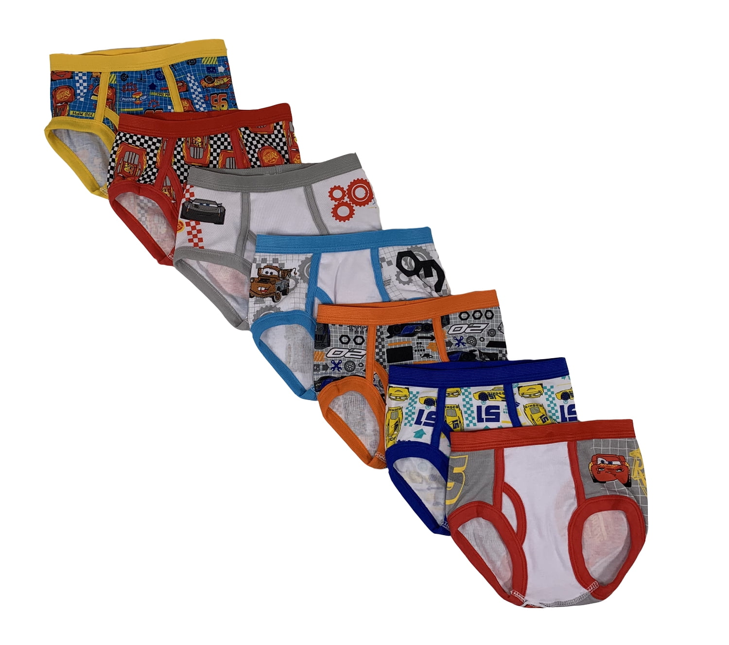 Cars Toddler Boy Brief Underwear, 7-Pack, Sizes 2T-4T