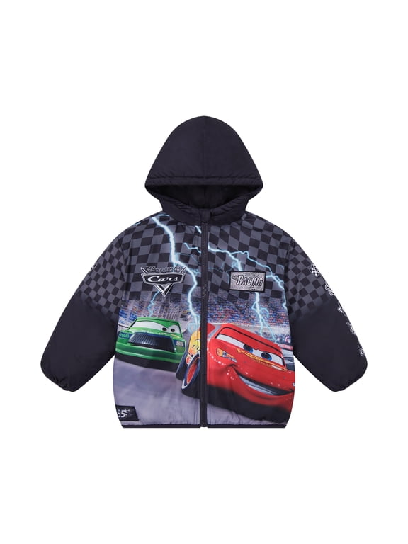 Cars Toddler Boy Puffer Jacket, Sizes 12 Months-5T