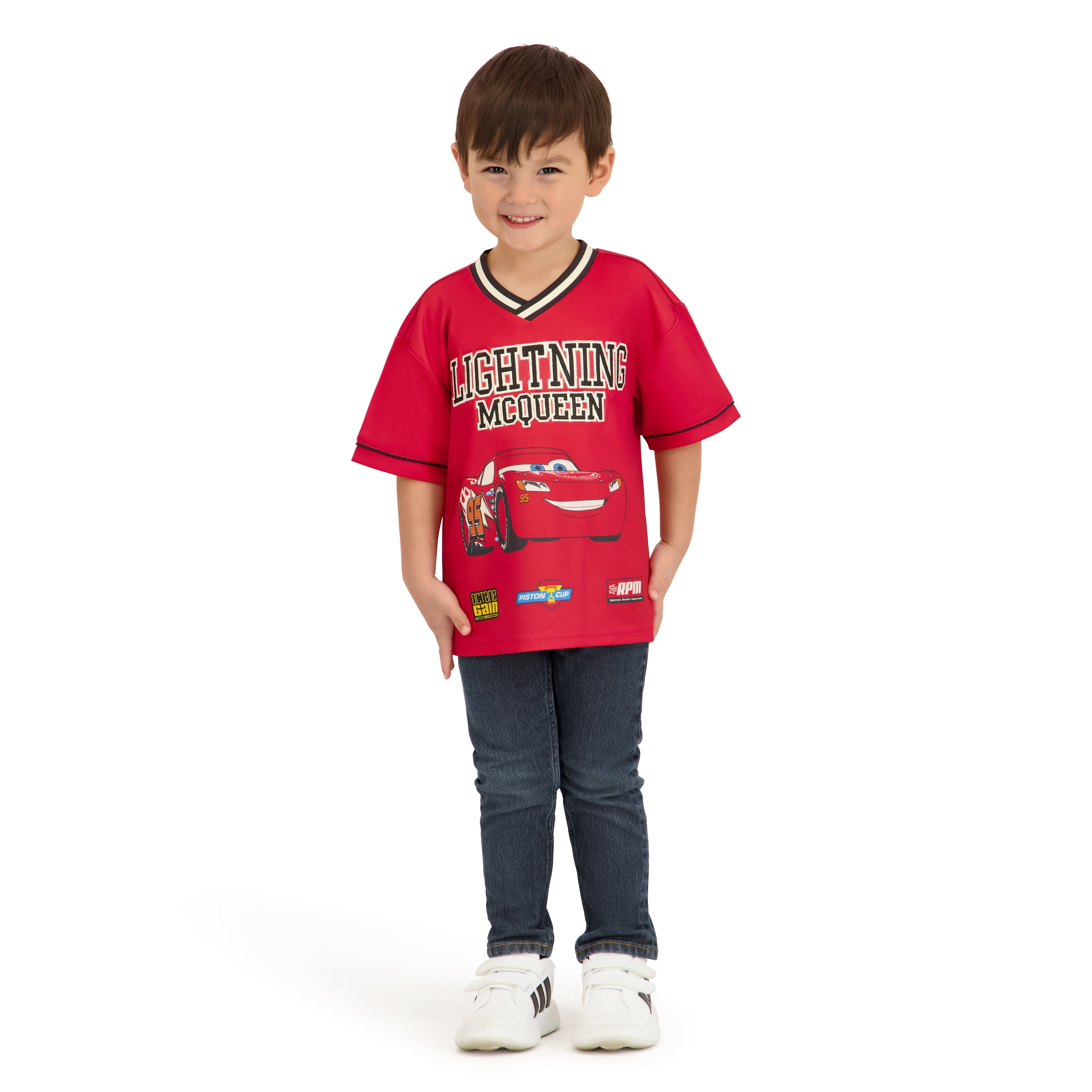 Disney Pixar Cars Toddler Boy Short Sleeve Jersey, Sizes 12 Months-5T