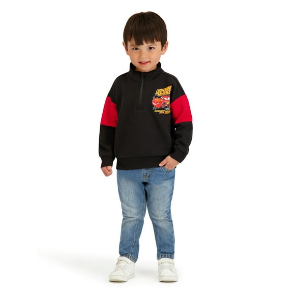 Cars Toddler Boys Quarter Zip Top, Sizes 12 Months - 5T
