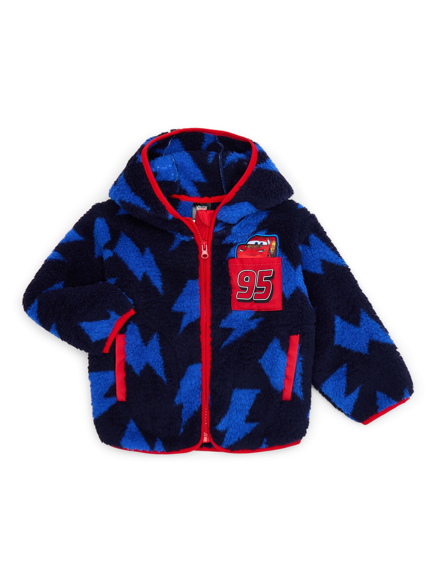 Character Toddler Boy Faux- Shearling Zip Jacket with Hood, Sizes 2T-5T