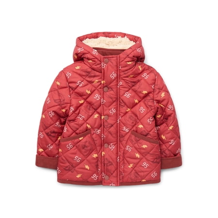 Character Toddler Boy Quilted Jacket with Faux- Shearling Lining, Sizes 2T-5T