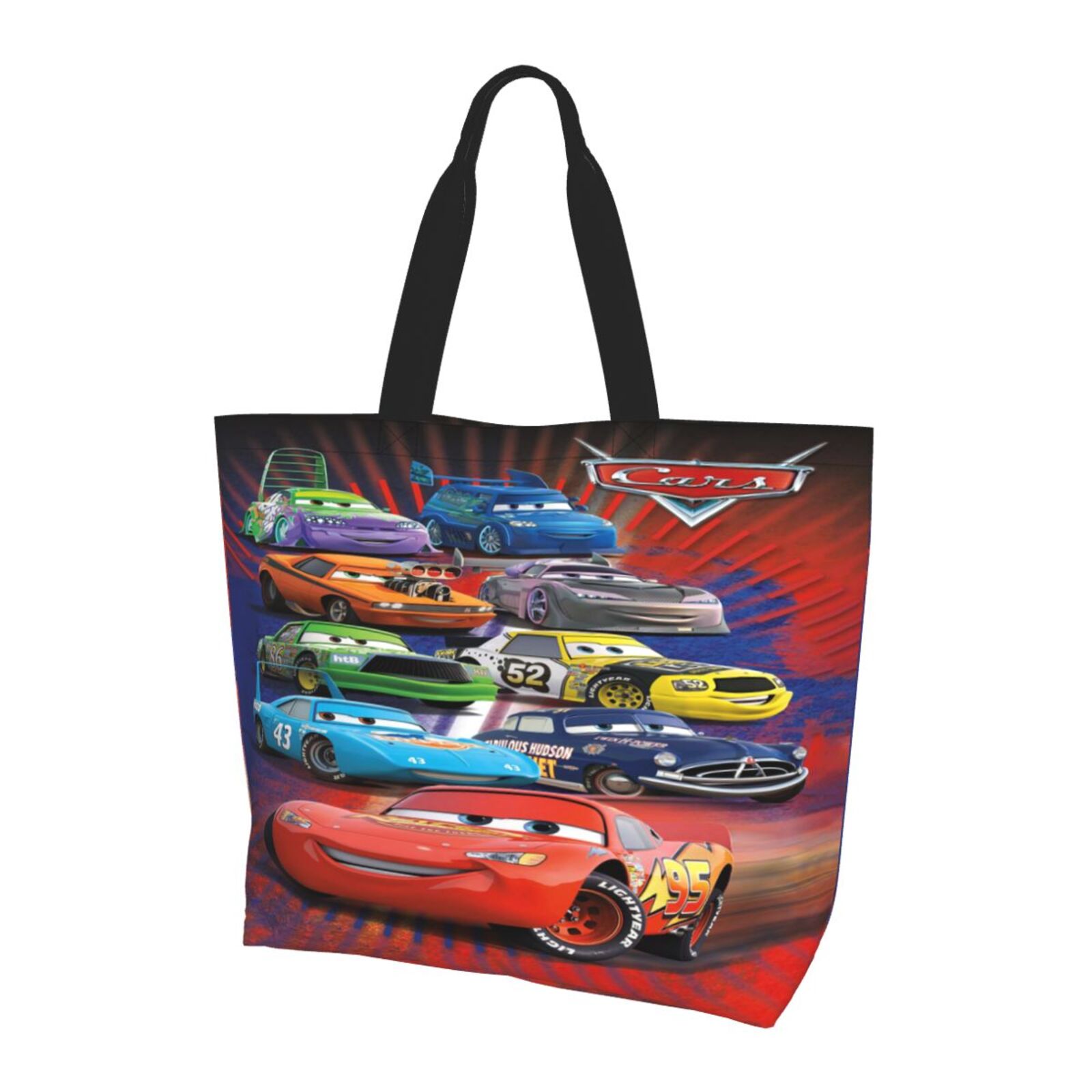 Cars Tote Bag Large Capacity Shopping Bag Portable Handbag Multi