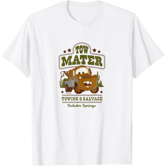 Cars Tow Mater Radiator Springs Route 66 T-Shirt