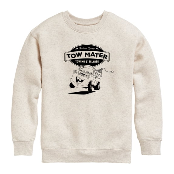 Cars - Tow Mater Towing And Salvage - Toddler Boys Fleece Crew Sweatshirt