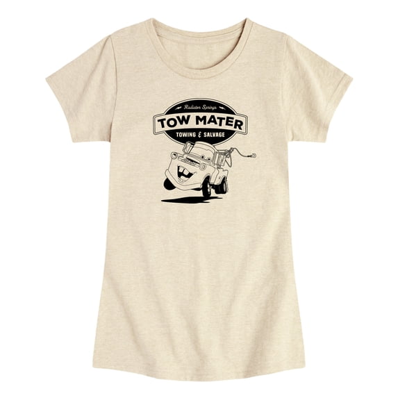 Cars - Tow Mater Towing And Salvage - Toddler Girls Fitted Short Sleeve T-Shirt