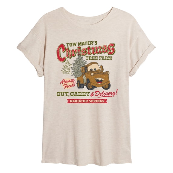 Cars - Tow Mater's Christmas Tree Farm Relaxed Fit T-Shirt