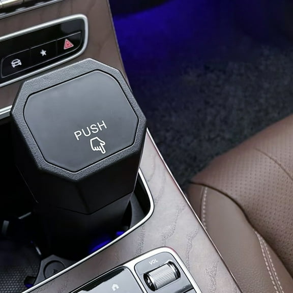 Cars Trash Can with Lid,3.3x8.1Inch Mini Vehicle Cup Holders Garbage Bin,Cars Accessories for Interior,Practical and Stylish,Easys to Clean,Suitable for SUV, Sedan,Trucks