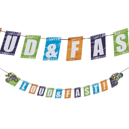 Cars & Trucks Garland - Party Decor - 1 Piece