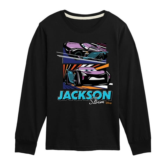 Cars - Under The Lights Jackson Storm - Toddler & Youth Long Sleeve Graphic T-Shirt