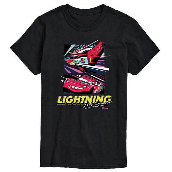 Cars - Under The Lights Lightning Mcqueen - Men's Short Sleeve Graphic T-Shirt