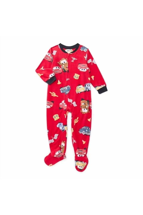 Cars Unisex One Piece Sleeper Pajamas, 2T