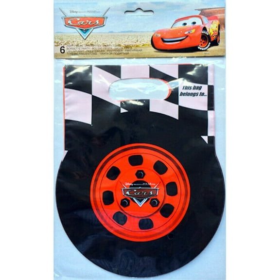 Cars Wheel Gift Bag (Pack of 6)