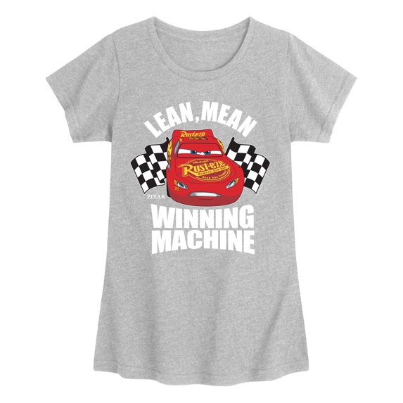 Cars - Winning Machine - Youth Girls Fitted Short Sleeve T-Shirt