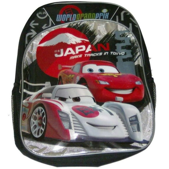 Cars World Grand Prix Tokyo Japan Backpack Travel School Back Pack