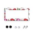 thumbnail image 1 of Cars and Bicycles License Plate Frames Universal Aluminum Tag Holder Cover with 2 Holes Screws for Front Rear Car Plate Decor 12x6 Inch for Women Men, 1 of 6
