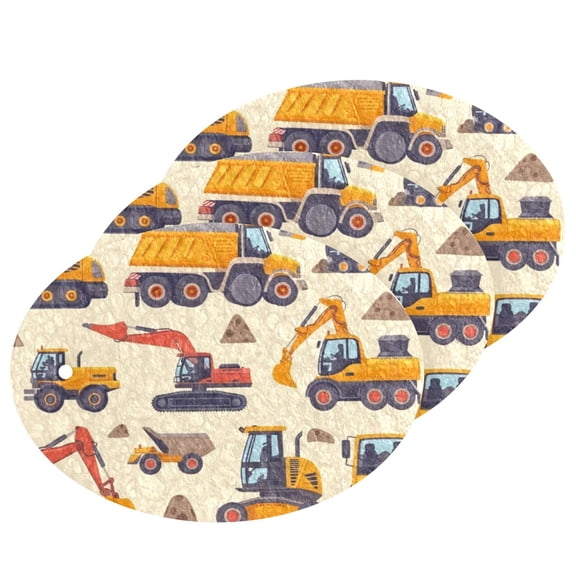 Cars and Soil 3 Pack Dish Sponges Bulk Natural Sponges Compressed Sponges Non-Scratch for Kitchen Cleaning Dishes