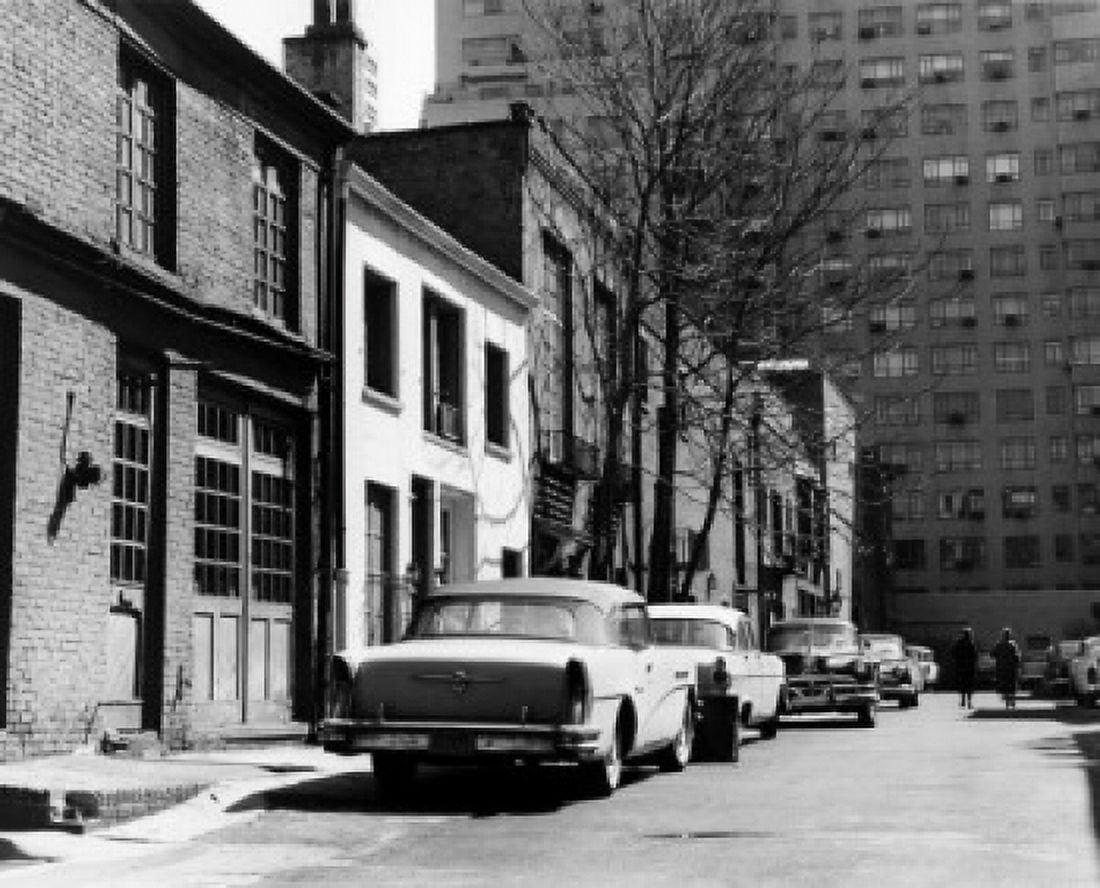 Cars parked in a street MacDougal Alley New York City New York USA Canvas Art - (18 x 24)