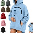 thumbnail image 1 of Carsablanco Pet Pouch Hoodie with Zippered Chest Carrier Pocket, Unisex Relaxed Fit Sweatshirt for Small Pets, 1 of 8