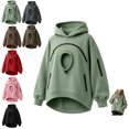 thumbnail image 1 of Carsablanco Pet Pouch Hoodie with Zippered Chest Carrier Pocket, Unisex Relaxed Fit Sweatshirt for Small Pets, 1 of 7