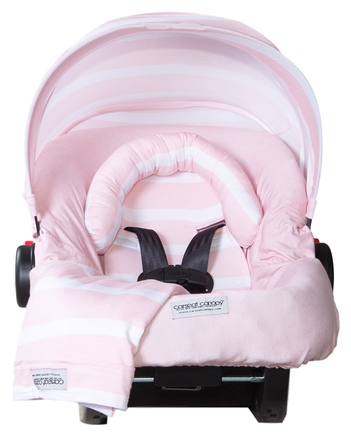Carseat Canopy Baby Whole Caboodle Baby Car Seat Cover for Car Seat,5 pc, Jersey Stretch Pink