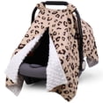 thumbnail image 1 of Carseat Covers Baby Girl, Minky Infant Car Seat Cover Winter, Peekaboo Opening Car Seat Canopy, Multi-use Baby Carrier, Stroller, Nursing Cover, 1 of 7