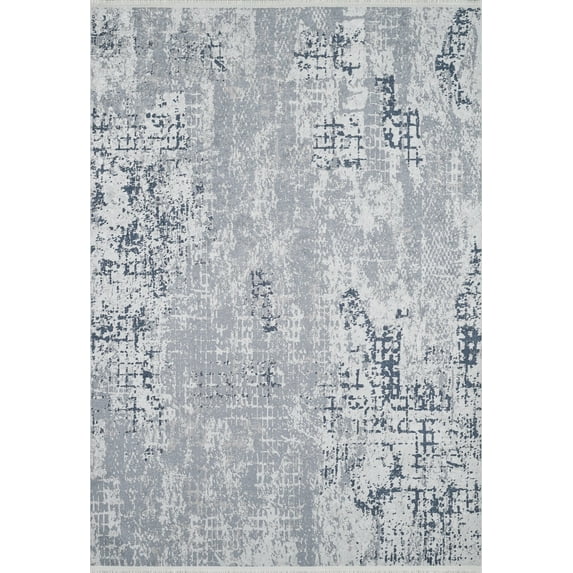 Carseda Grey Modern Polyester Area Rugs for Living Room Washable Rugs Boho Moroccan Area Rug Soft Geometric Bohemian Carpet Distressed Indoor Rug for Bedroom Dining Room Office Nonslip Rug