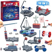 Carsky 12 in 1 Magnetic Science Kit for Kids, Anti-gravity Magnetic Levitation Kit, Science Magnetic Toys for Students, Educational Physics Toys Gift for Boys&Girls 6 7 8+