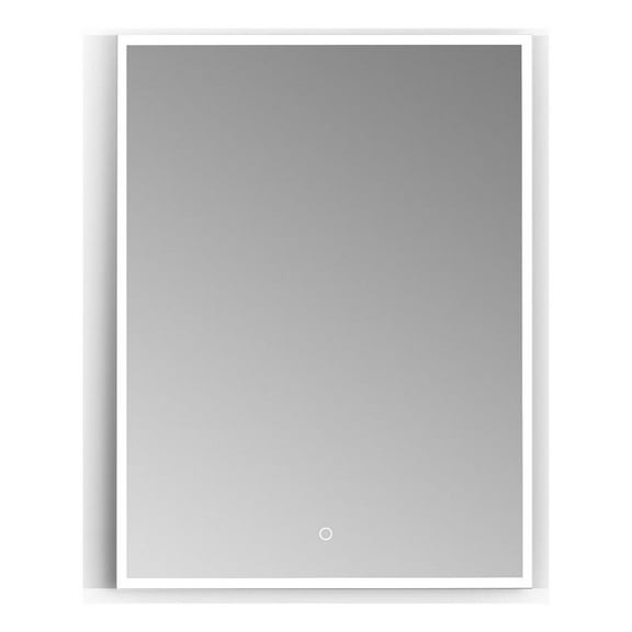 Carsoli Rectangle 24" Frameless Surface-Mount/Recessed LED Lighted Bathroom Medicine Cabinet