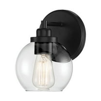 Carson 1-Light Wall Sconce in Matte Black