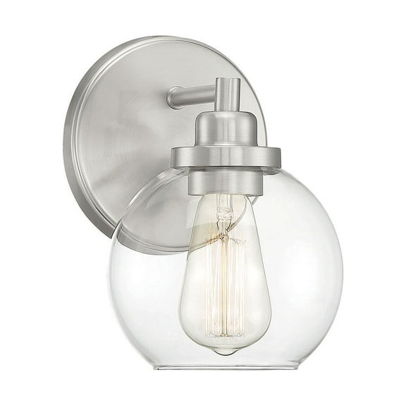 Carson 1-Light Wall Sconce in Satin Nickel