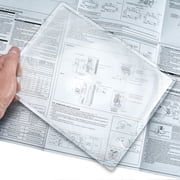 Carson Page Magnifier 2x Rigid Frame Sheet Magnifier Reading Aid Ideal for Reading Books, Newspapers, Maps, and More