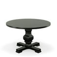 thumbnail image 1 of Carson 47 Inch Round Pedestal Table Black, 1 of 6